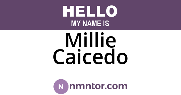 Millie Caicedo