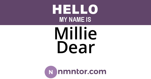 Millie Dear