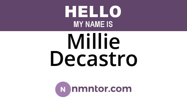 Millie Decastro