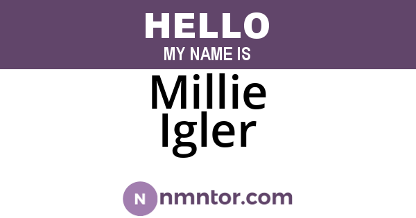 Millie Igler