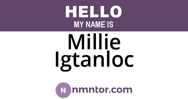 Millie Igtanloc