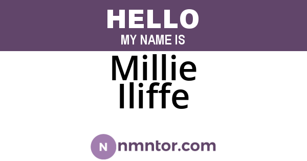 Millie Iliffe