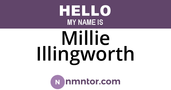 Millie Illingworth
