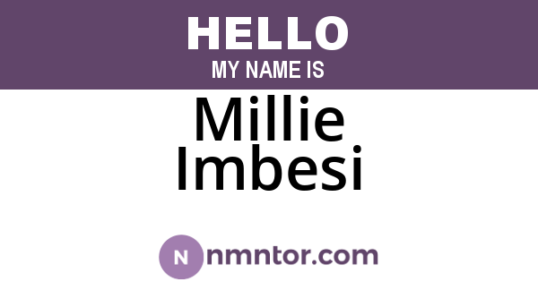 Millie Imbesi