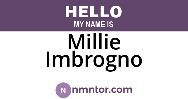 Millie Imbrogno