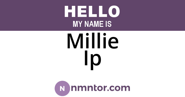 Millie Ip
