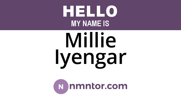 Millie Iyengar