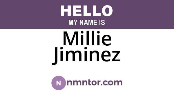 Millie Jiminez