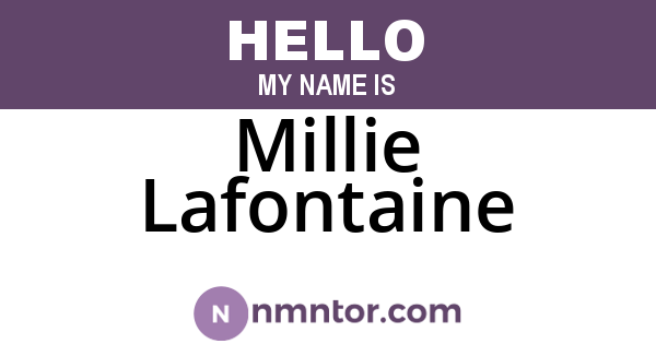 Millie Lafontaine