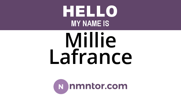 Millie Lafrance