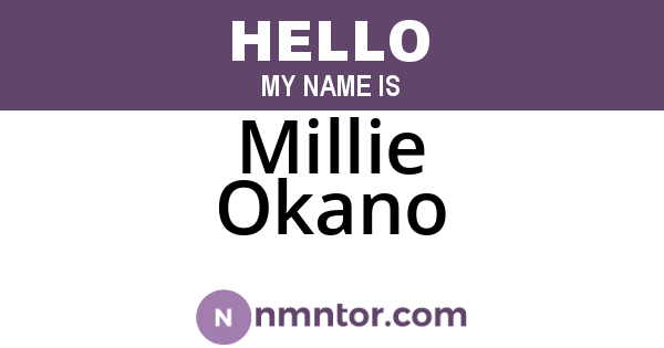 Millie Okano