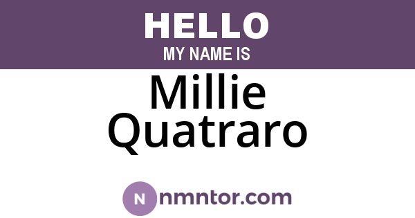 Millie Quatraro