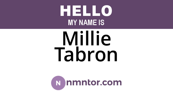 Millie Tabron