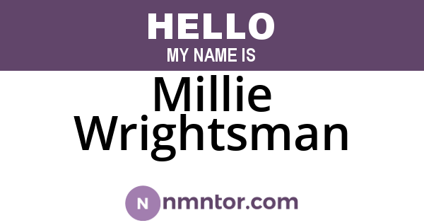 Millie Wrightsman
