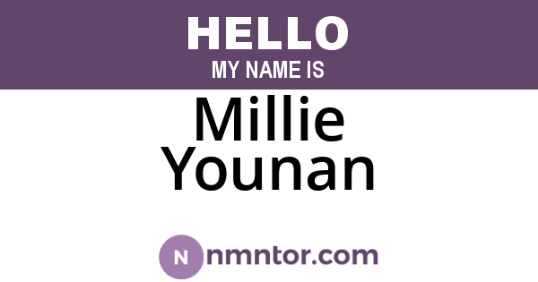 Millie Younan