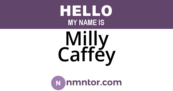 Milly Caffey