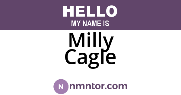 Milly Cagle