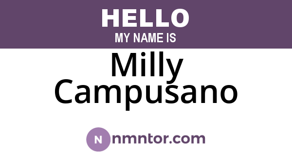 Milly Campusano