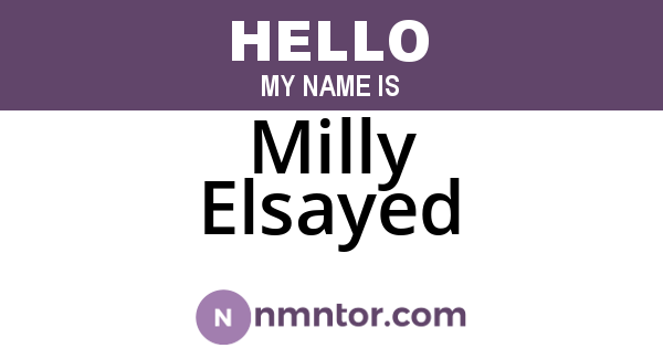 Milly Elsayed