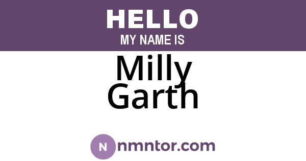 Milly Garth