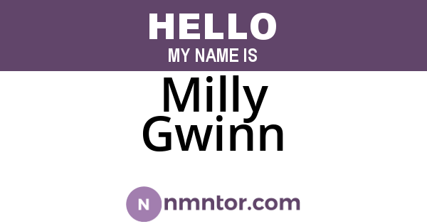 Milly Gwinn