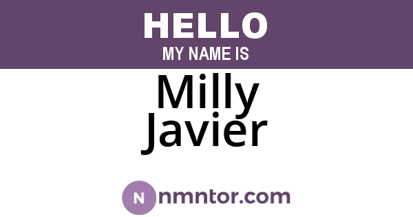 Milly Javier