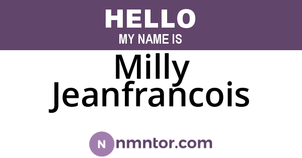 Milly Jeanfrancois