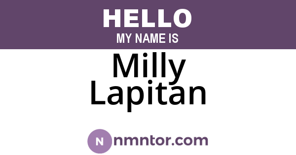 Milly Lapitan