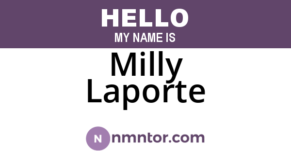 Milly Laporte