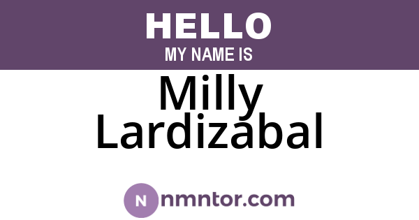 Milly Lardizabal