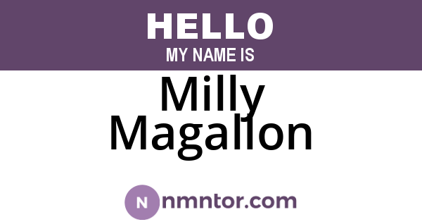 Milly Magallon