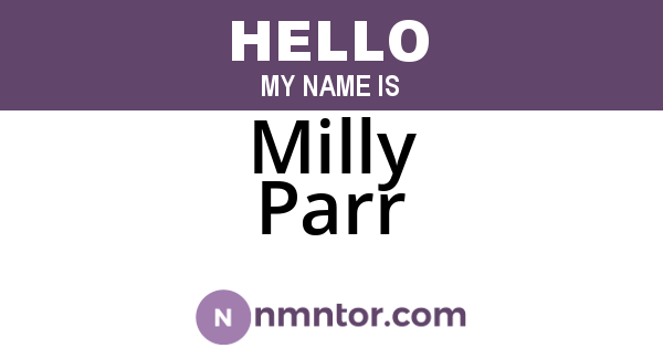 Milly Parr