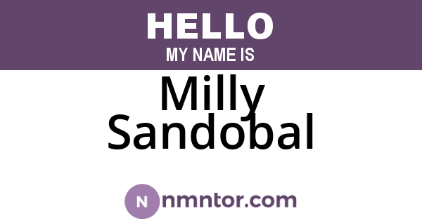 Milly Sandobal