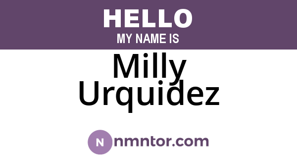 Milly Urquidez