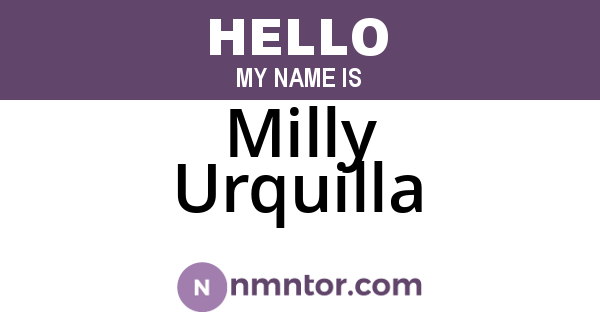 Milly Urquilla