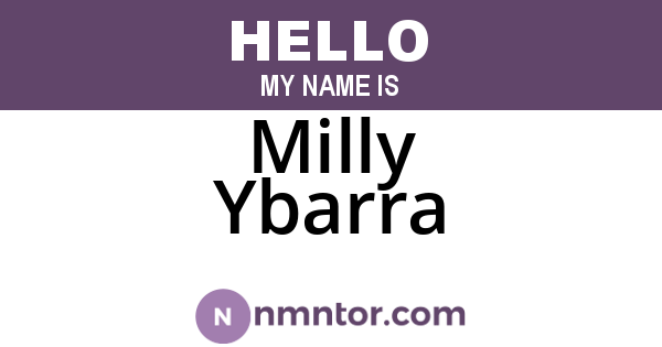 Milly Ybarra