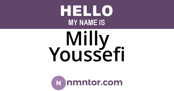 Milly Youssefi