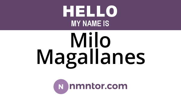 Milo Magallanes