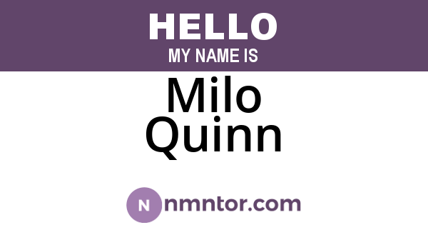 Milo Quinn