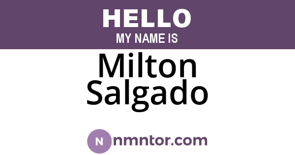Milton Salgado