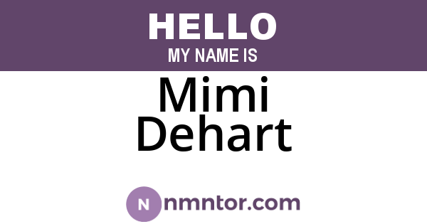 Mimi Dehart