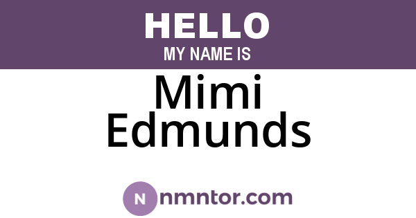 Mimi Edmunds