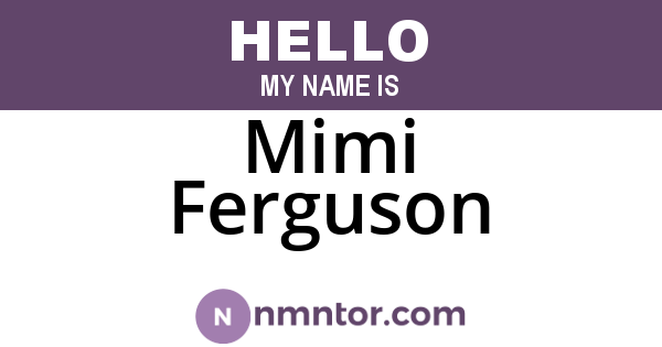 Mimi Ferguson