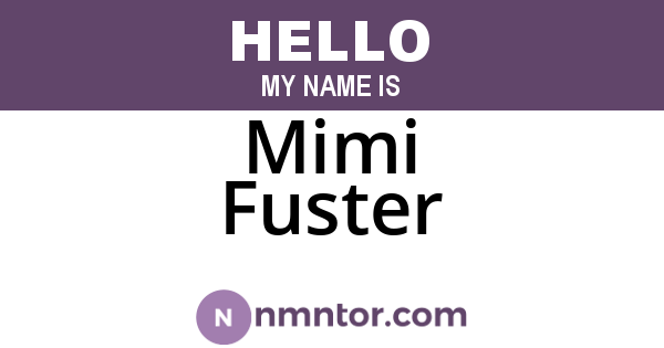 Mimi Fuster