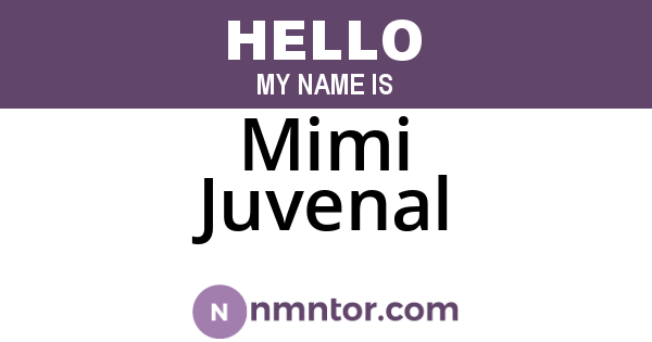 Mimi Juvenal