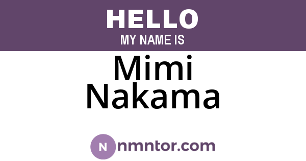Mimi Nakama