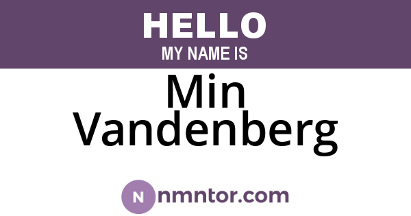 Min Vandenberg