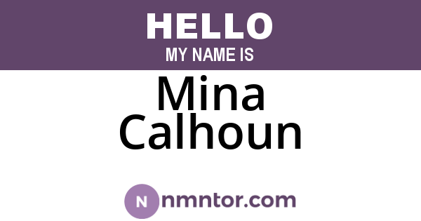 Mina Calhoun