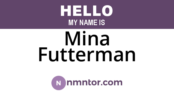 Mina Futterman