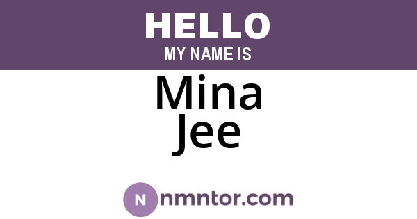Mina Jee